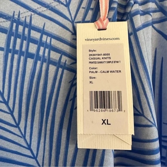 Vineyard Vines Sankaty boat neck simple tee NWT SZ XL - Picture 3 of 6